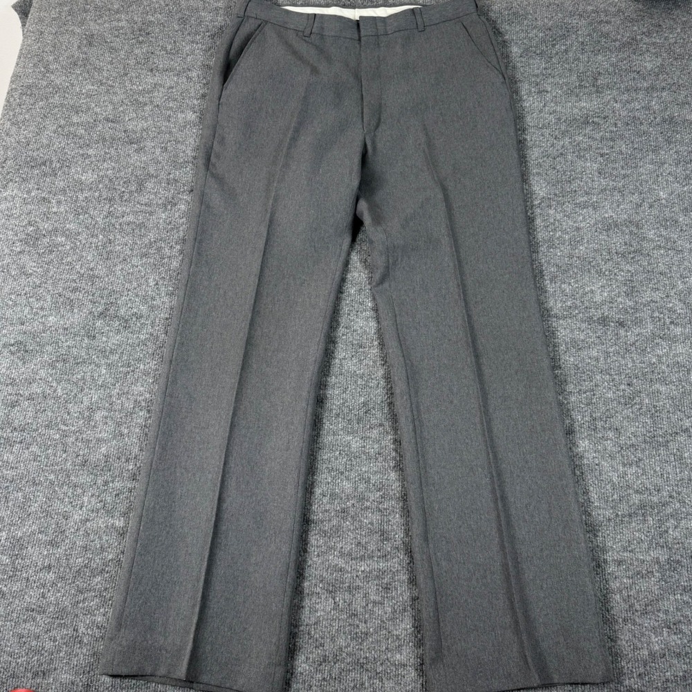Vintage Y2K 80s 90s Botany 500 Pleated Dress Pants W36 XL 36X33 Gray Made in USA